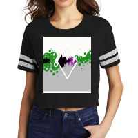 Identity Fluid Combined Demiromantic And Demisexual   Diamond Scorecard Crop Tee | Artistshot