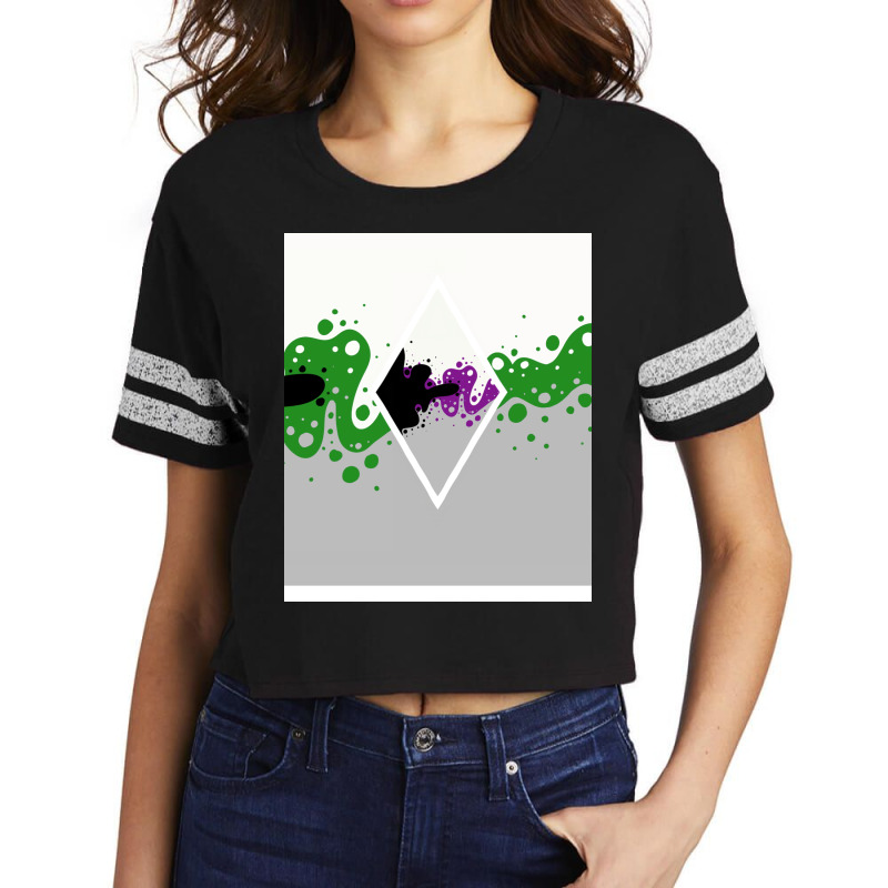 Identity Fluid Combined Demiromantic And Demisexual   Diamond Scorecard Crop Tee by siddiramika3 | Artistshot