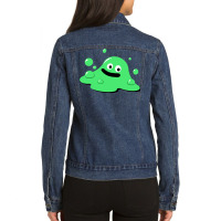 Dragon Quest Bubble Slime Ladies Denim Jacket | Artistshot