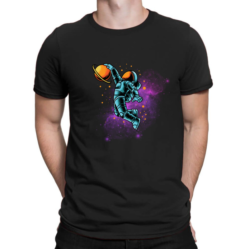 Space Dunk Essential Basketball Astronaut T-shirt | Artistshot