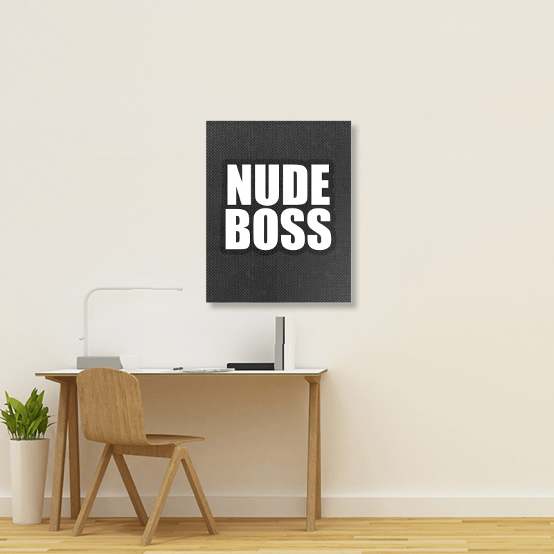 Nude Boss Portrait Canvas Print by awesomebrand | Artistshot