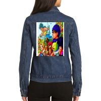 Quest Of The 5th Dragon Artwork X 1 Ladies Denim Jacket | Artistshot