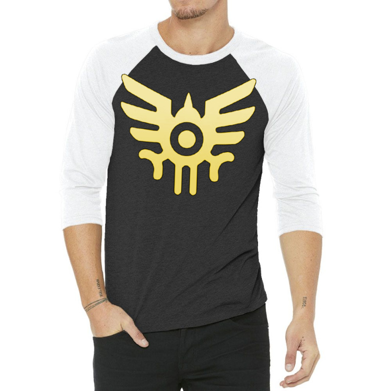 Mark Of Eldrick (dragon Quest) Gold 3/4 Sleeve Shirt by quilebsapievl | Artistshot