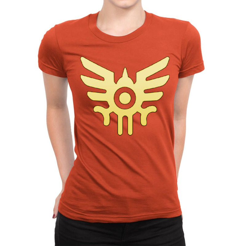 Mark Of Eldrick (dragon Quest) Gold Ladies Fitted T-Shirt by quilebsapievl | Artistshot