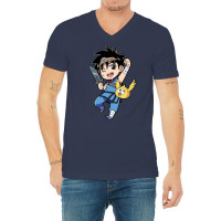 Dragon Warrior Dai X Gomechan   Dragon Quest V-neck Tee | Artistshot