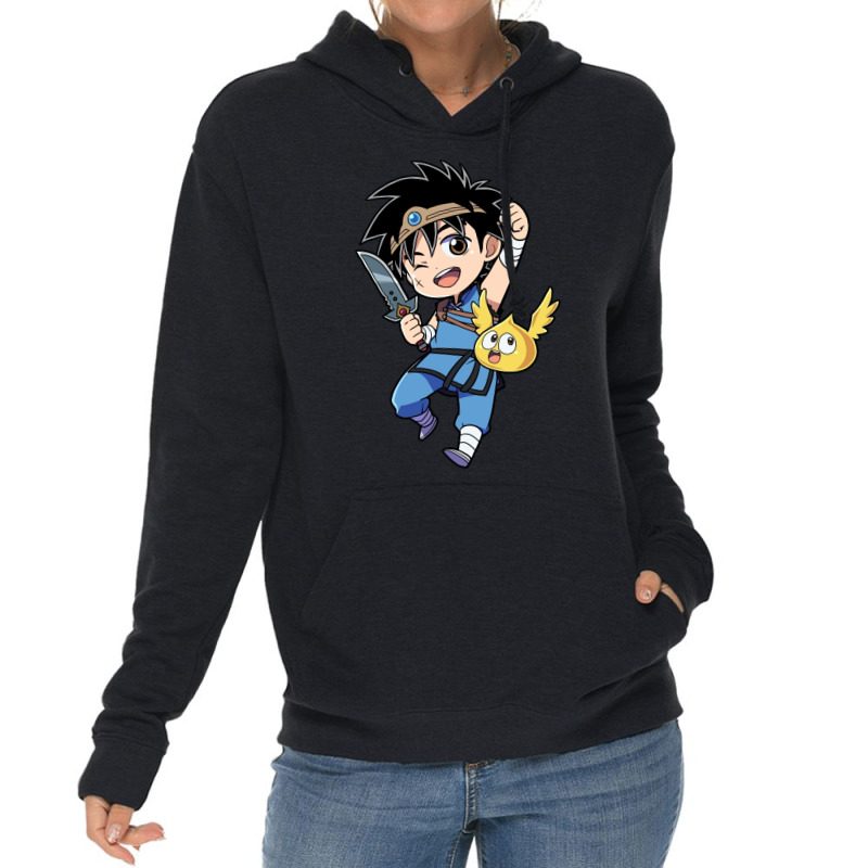 Dragon Warrior Dai X Gomechan   Dragon Quest Lightweight Hoodie by matrismonzono | Artistshot