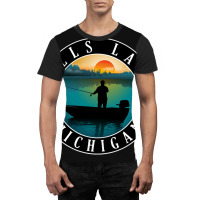 Limited Edition Bills Lake Fishing Michigan Sunset Graphic T-shirt | Artistshot