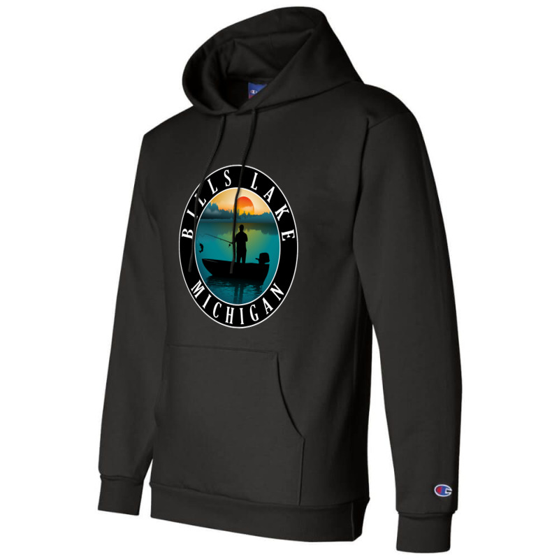 Limited Edition Bills Lake Fishing Michigan Sunset Champion Hoodie | Artistshot