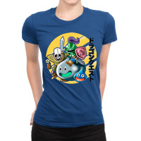 Dragon Warrior Slime And Friends   Dragon Quest Ladies Fitted T-shirt | Artistshot