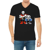 Undertale Sans And Papyrus 01 V-neck Tee | Artistshot