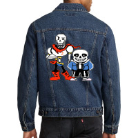 Undertale Sans And Papyrus 01 Men Denim Jacket | Artistshot