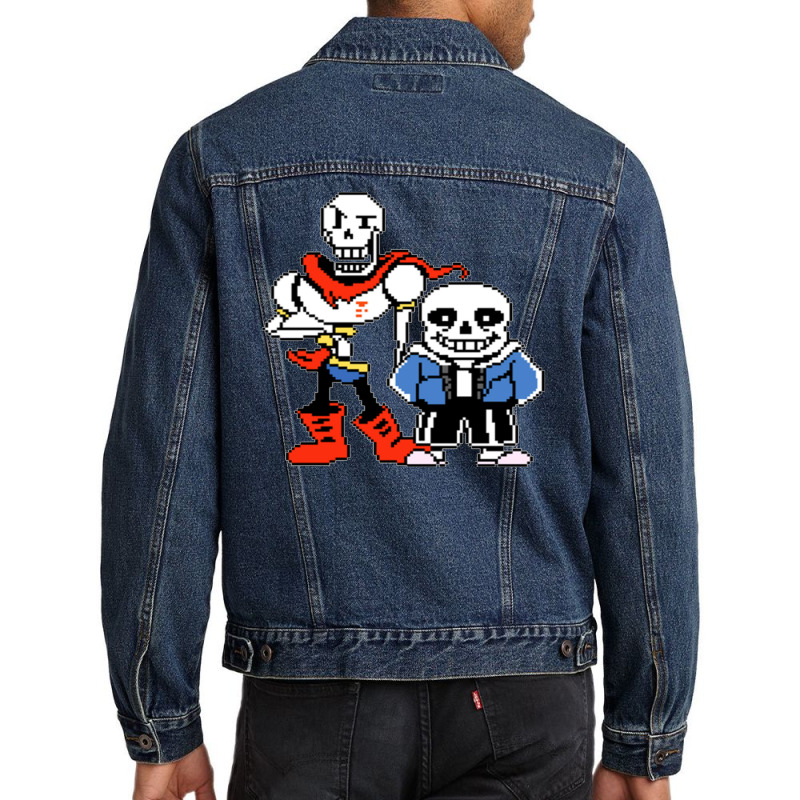 Undertale Sans And Papyrus 01 Men Denim Jacket | Artistshot