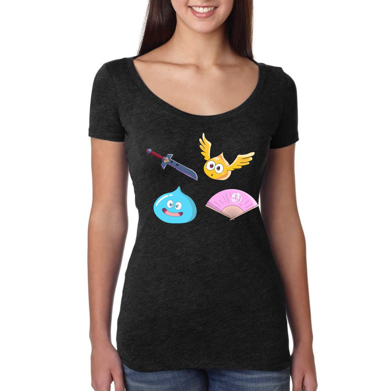 Dragonquest Pack Women's Triblend Scoop T-shirt by matrismonzono | Artistshot