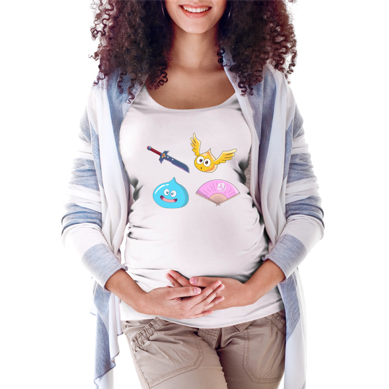 Dragonquest Pack Maternity Scoop Neck T-shirt by matrismonzono | Artistshot