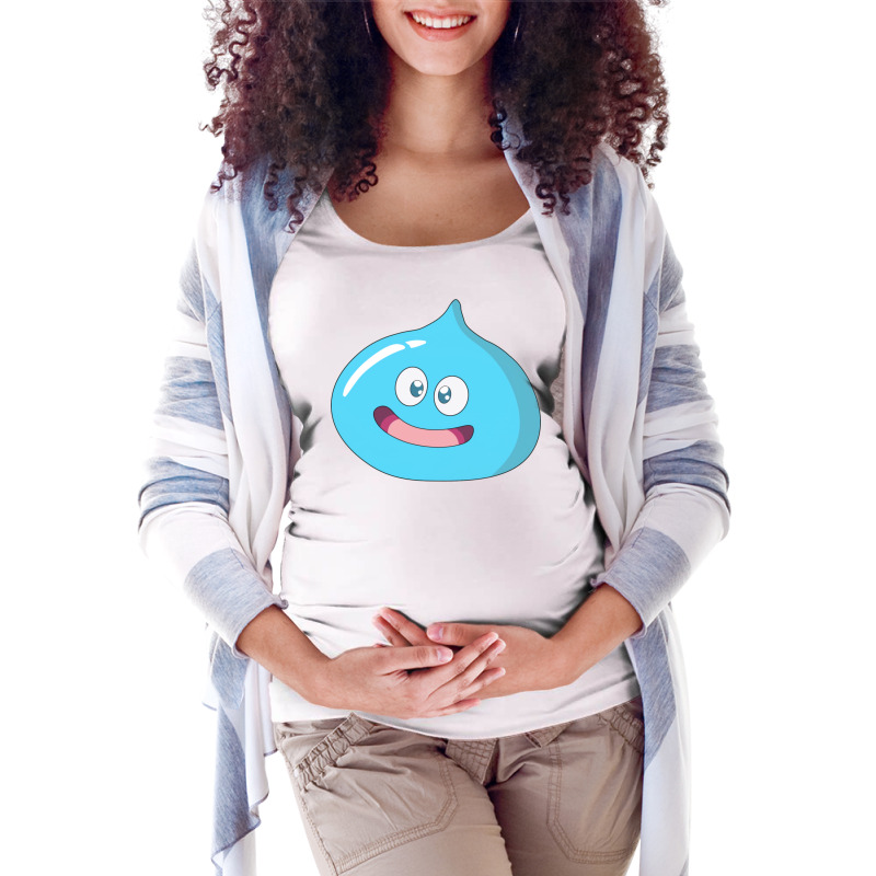 Dragonquest Slime Maternity Scoop Neck T-shirt by matrismonzono | Artistshot