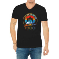 Level 34 Unlocked Gaming Awesome Since 1988 34th Birthday V-neck Tee | Artistshot