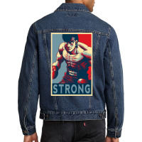 Mamoru Takamura Strong Hajime No Ippo Men Denim Jacket | Artistshot