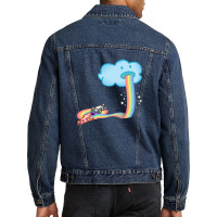 Rainbow Sickness Consumerism Men Denim Jacket | Artistshot