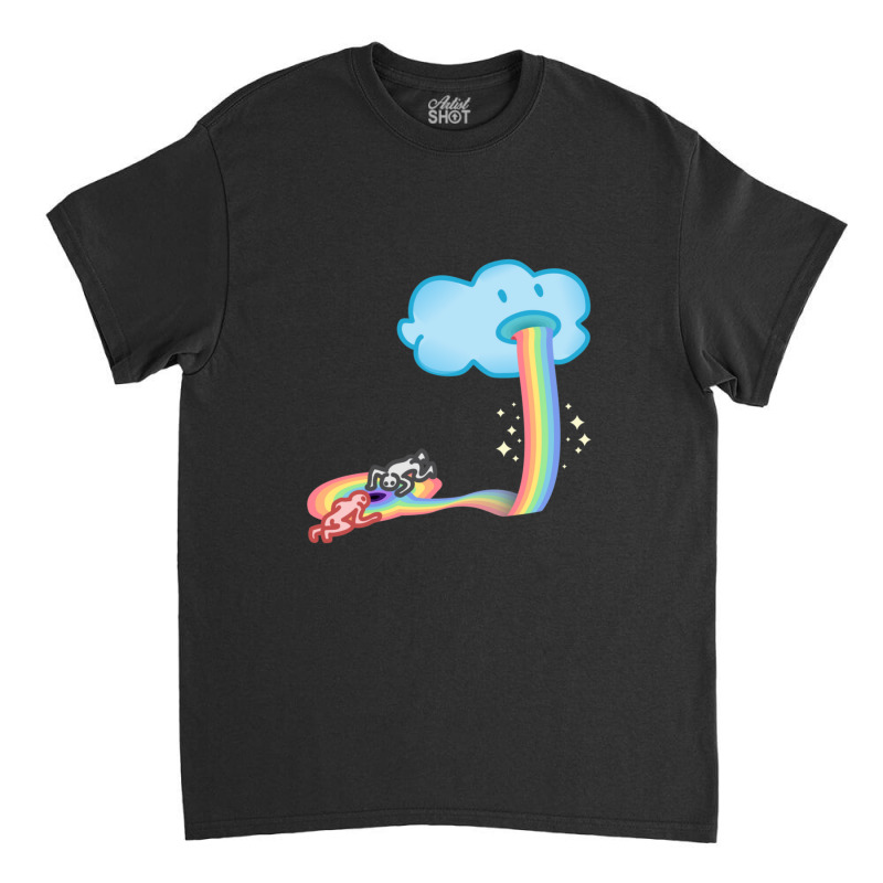 Rainbow Sickness Consumerism Classic T-shirt by GEORGESOCE | Artistshot