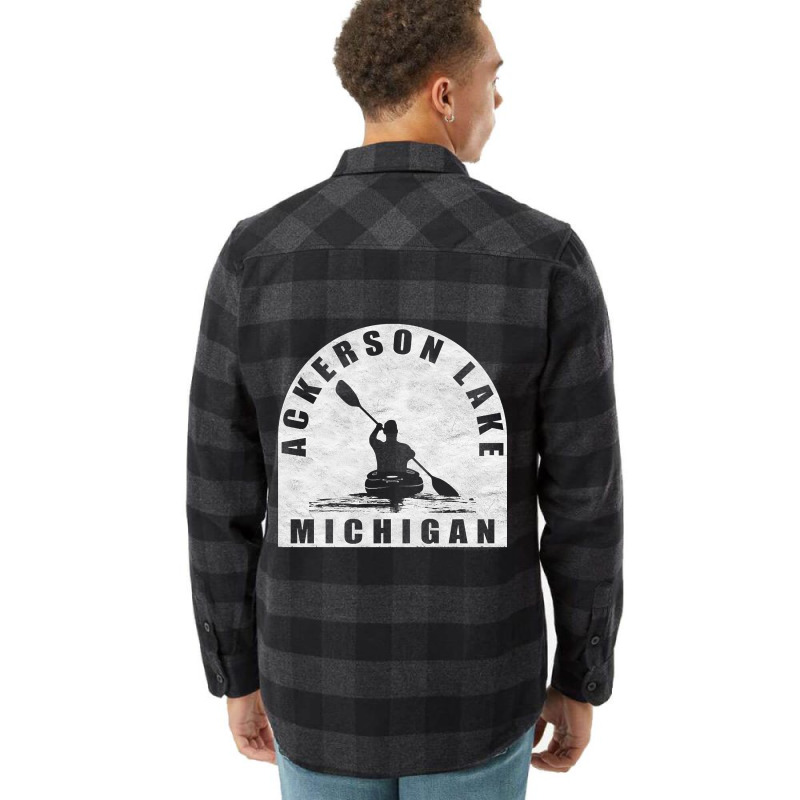 Trending Ackerson Lake Kayaking Michigan Flannel Shirt | Artistshot