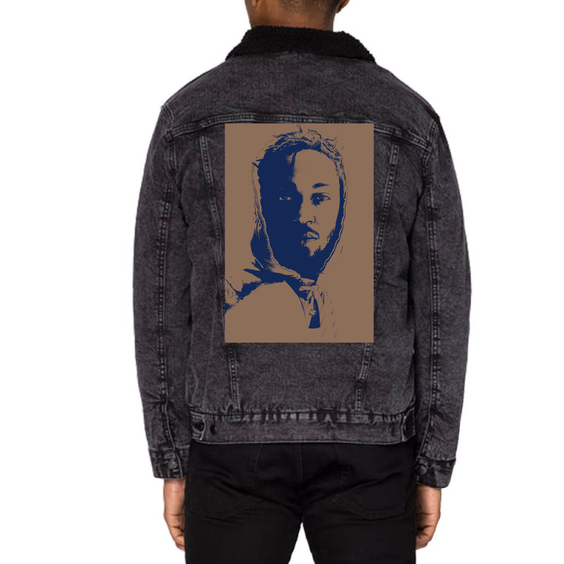 Trending Kendrick Lamar Amazing Potrait Unisex Sherpa-Lined Denim Jacket by Box Bingham | Artistshot