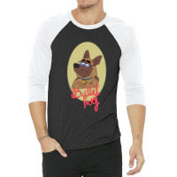 Funny Bullet Dog Printed Casual 1 3/4 Sleeve Shirt | Artistshot