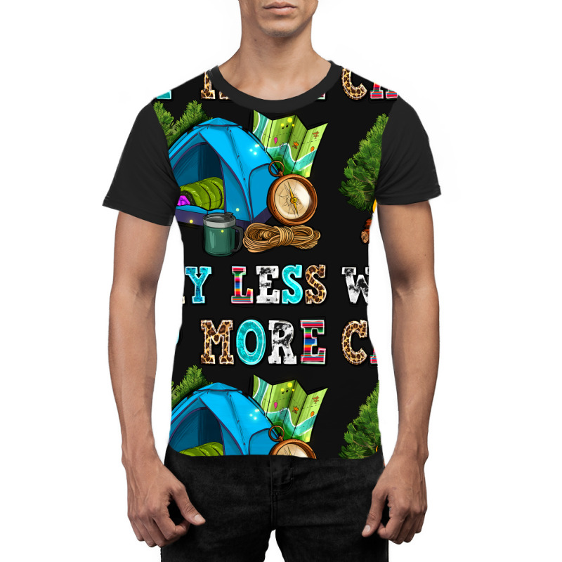 Camp More Worry Less Graphic T-shirt | Artistshot