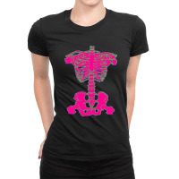 For Men Women Awesome Bones Pink Edition Retro Vintage Ladies Fitted T-shirt | Artistshot