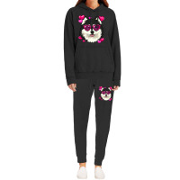 Valentines Day Alaskan Malamute Heart Couples Sled Dog Lover174.png Hoodie & Jogger Set | Artistshot