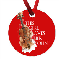 This Girl Loves Her Violin For Dark Ornament | Artistshot