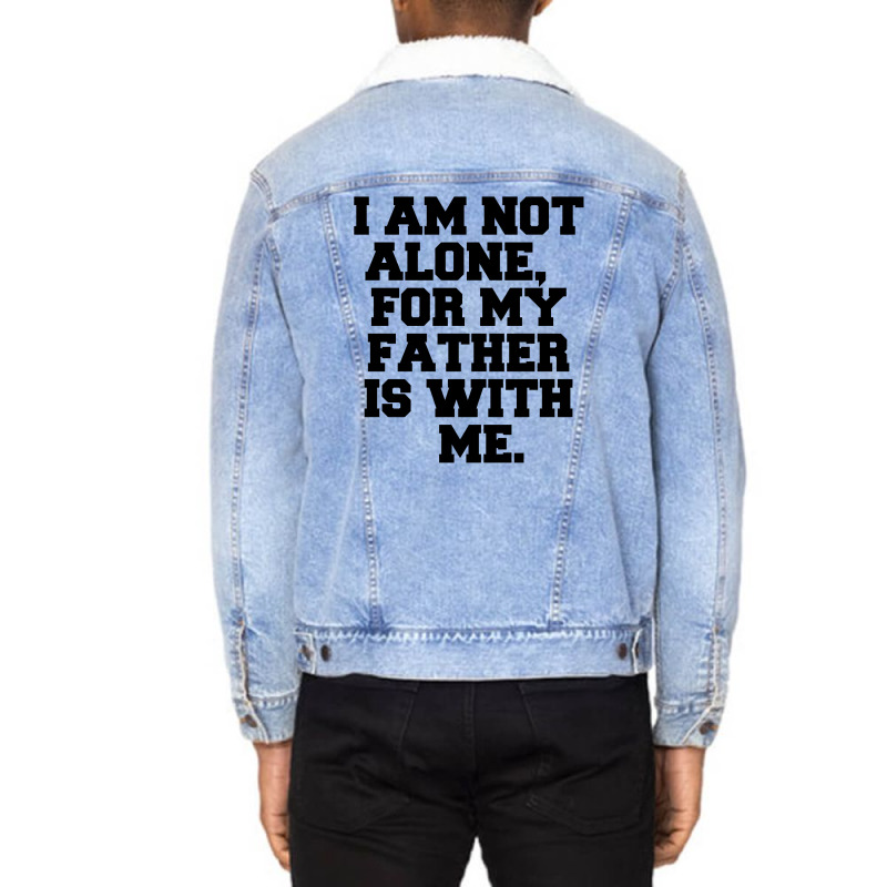 I Am Not Alone Unisex Sherpa-lined Denim Jacket | Artistshot