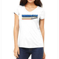 Harrington Delaware Retro Style Design Women's V-neck T-shirt | Artistshot