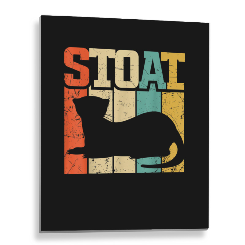 Vintage Stoat Short-tailed Weasel Ermine Metal Print Vertical | Artistshot