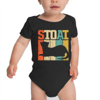 Vintage Stoat Short-tailed Weasel Ermine Baby Bodysuit | Artistshot