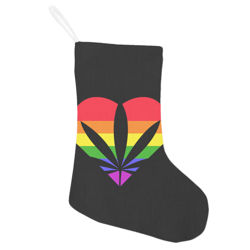 Limited Edition Pride Weed Heart Holiday Stocking | Artistshot