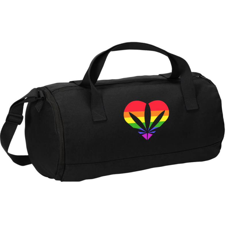 Limited Edition Pride Weed Heart Duffel Bag | Artistshot