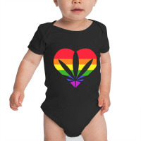 Limited Edition Pride Weed Heart Baby Bodysuit | Artistshot