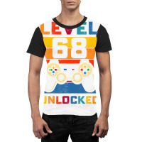 Level 68 Unlocked Shirt 68th Birthday Matching Video Game Graphic T-shirt | Artistshot