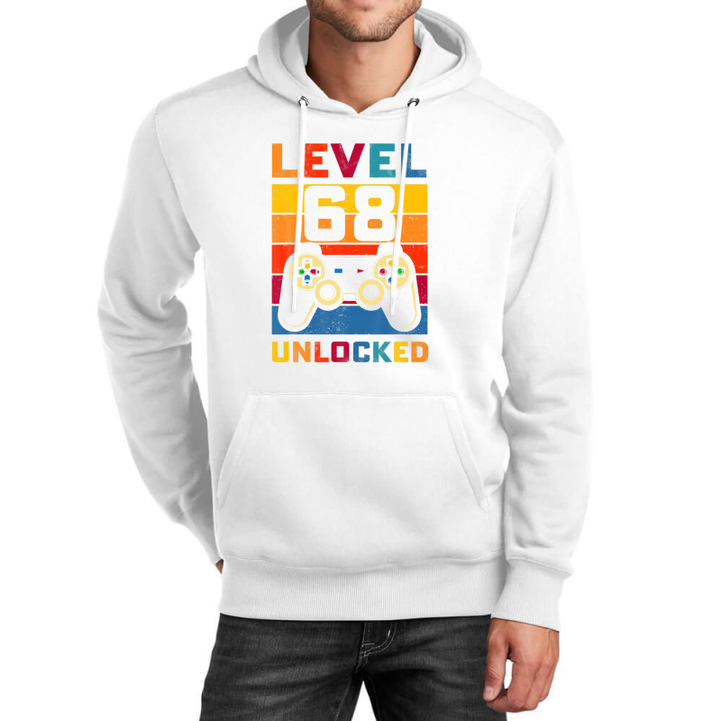 Level 68 Unlocked Shirt 68th Birthday Matching Video Game Unisex Hoodie | Artistshot