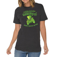 Gamer Girl St Patricks Day Game Gaming Zero Lucks Given Vintage T-shirt | Artistshot