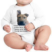 Barley I'll Be Watching You T Shirt Long Sleeve Baby Bodysuit | Artistshot