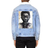 Limited Edition Afrocentric Art Staring Into The Future Unisex Sherpa-lined Denim Jacket | Artistshot