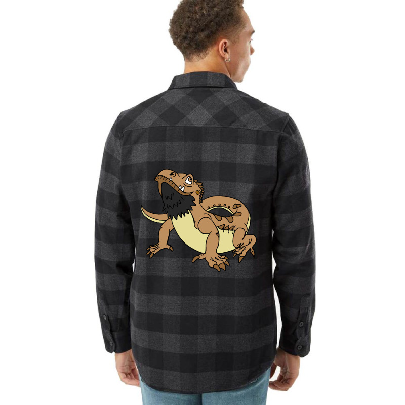 Limited Edition Cartoon Bearded Dragon Flannel Shirt by Pannell Quintero | Artistshot