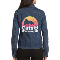 Hot Trend Cats And Warren Gift For Men, Women, Kids Ladies Denim Jacket | Artistshot