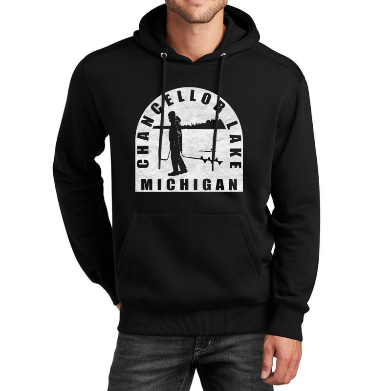 Limited Edition Chancellor Lake Ice Fishing Michigan Unisex Hoodie | Artistshot