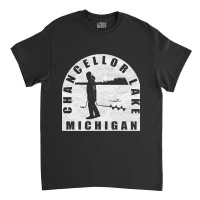 Limited Edition Chancellor Lake Ice Fishing Michigan Classic T-shirt | Artistshot