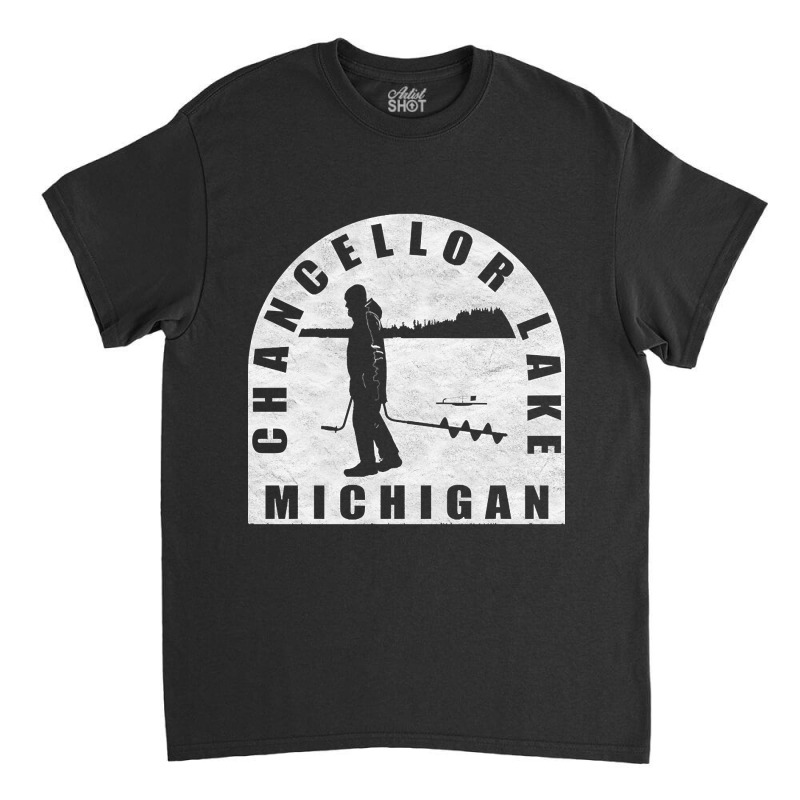 Limited Edition Chancellor Lake Ice Fishing Michigan Classic T-shirt | Artistshot