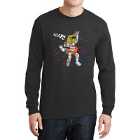 Cool Dinosaur Playing Guitar Long Sleeve Shirts | Artistshot