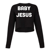 Minimalist Nativity Funny School Play Baby Jesus T Shirt Cropped Sweater | Artistshot