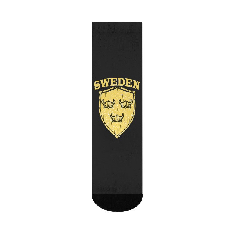 Hot Trend Sweden Swedish Vikings Viking Sverige Flag Shield Helmet Crew Socks | Artistshot